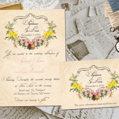 Wedding Invite and RSVP - Joleigh Vintage Rustic Personalized Card Suite