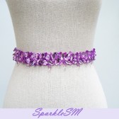 Violet Bridal Sash