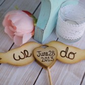 We Do Love Birds with Date Cake Topper