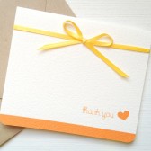 Yellow Wedding Thank You Cards