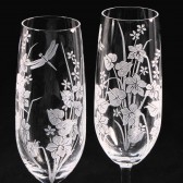 Dragonfly Wedding Champagne Flutes