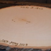 Anniversary Guest Book Tree Slice