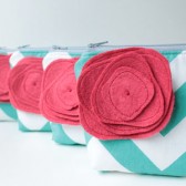Cosmetic Bag Zipper Pouch Set, Bridesmaid Gift