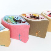 Personalized Embroidered Cosmetic Bags, Bridesmaid Gift