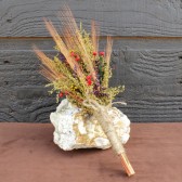 autumn wheat bridesmaid bouquet