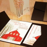 Red Barn Wedding Invitation