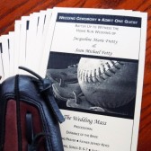 Baseball Ticket Wedding Program