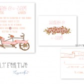 Built for Two Bicycle Wedding Invitations