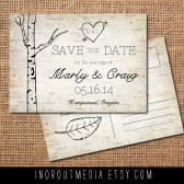 Woodland Wedding Save the Date