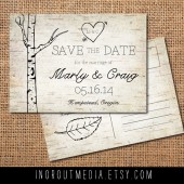 Woodland Wedding Save the Date