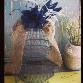Rustic Birdcage Card Holder