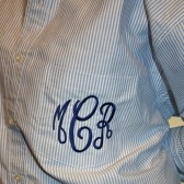 Blue Stripe Oversized Oxford Shirt