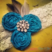 Gwendolyn Blue Garter Set