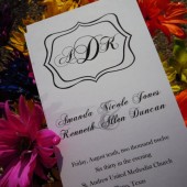 Fanciful Fun Slender Wedding Program