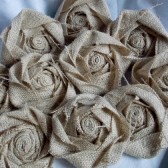 Burlap Flower Rosettes