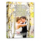 Wedding keepsake custom canvas art 