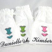 Monogrammed Bridesmaids Gifts Lingerie Bag Wedding, Bridal Shower Gift or Bridesmaids Gifts