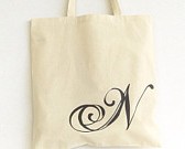 Bridesmaid tote, market bag, natural muslin, rustic wedding, perfect gift, reusable tote 