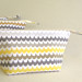 gray and yellow clutch 