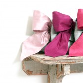 silk bow envelope clutch