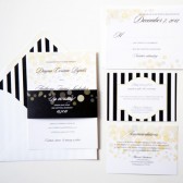 Champagne Bubbles Wedding Invitations