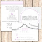 Unique and Whimsical Wedding Invitation Suite
