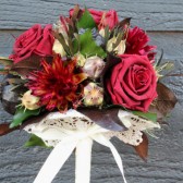 burgundy rose woodland bridesmaid 1