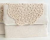 Country chic bridal clutch 