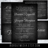 Chalkboard Elegance Rustic Wedding Suite