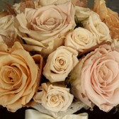 champagne, blush and ivory bouquet