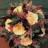 champagne rose bouquet