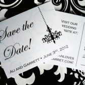 Chandelovely Save the Date Postcard