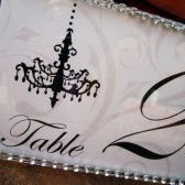 Chandelovely Table Number Sign