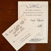 Cheap and Chic Wedding Invitation