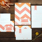 Chevron Wedding Invitations
