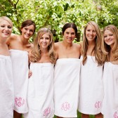 Monogram Spa Wrap for Bridesmaids