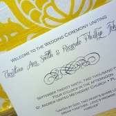 Classica Calligraphy Wedding Program