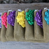 8 Wedding Burlap Wedding Clutches