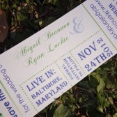 Concert Ticket Save the Date