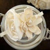  Ivory Wedding Corsage Made to Order- Mother of the Bride, Wedding Party Flowers, Rustic Wedding, Sola Flowers