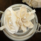 Ivory Wedding Corsage Made to Order- Mother of the Bride, Wedding Party Flowers, Rustic Wedding, Sola Flowers
