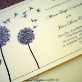 Dandelion Wedding Program