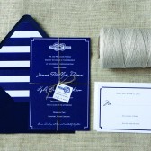 Nautical Tie the Knot Wedding Invitations