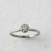 14k gold diamond engagement ring