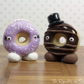 Custom Donut Bride and Groom