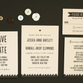 Drawn Together Wedding Invitation Suite