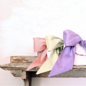 silk bow envelope clutch