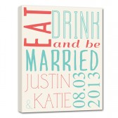 Eat Drink and Be Married Sign