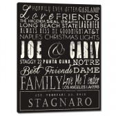 Custom Elite Wedding Typographic Wall Sign