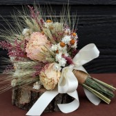 farmhouse flower girl bouquet